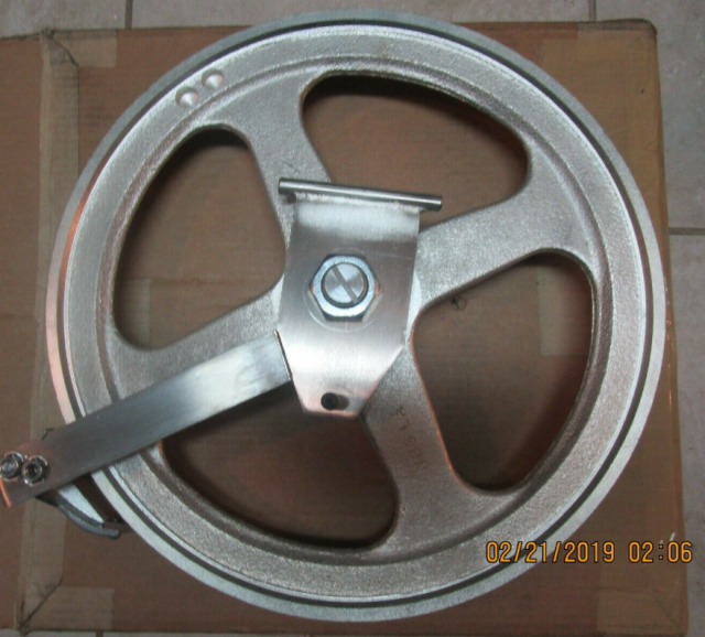Upper Wheel & Bearing Assembly with Hinge Plate for Biro 33 & 34 Meat Saws